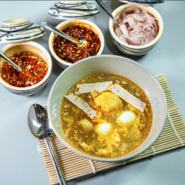 Soup bột bánh Tam Kỳ Hầm Đảng -Sâm Củ